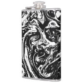 白黒大理石スタイルビニ包まれたール フラスク (左)