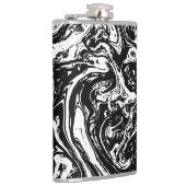 白黒大理石スタイルビニ包まれたール フラスク (右)
