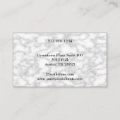 白黒大理石パターン名刺 名刺 (裏面)