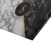 白黒大理石パーソナライズされたあなたの切削ボード カッティングボード (角)