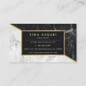 白黒大理石名刺 名刺 (裏面)