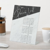 白黒大理石美しいサロン価格表 台座サイン (インサイチュ)