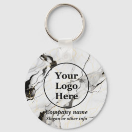 白黒大理石 キーホルダー