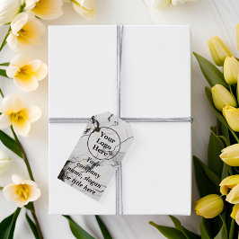 白黒大理石 ギフトタグ