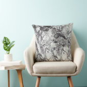 白黒大理石 クッション (椅子)