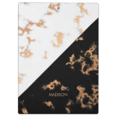 白黒大理石 クリップボード (裏面)