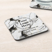 白黒大理石 コースター (左側)