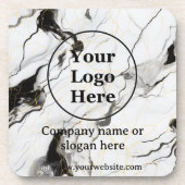 白黒大理石 コースター (正面)