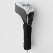白黒大理石 ゴルフヘッドカバー (アングル)