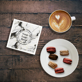 白黒大理石 スタンダードカクテルナプキン