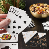 白黒大理石 トランプ (インサイチュ)