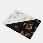 白黒大理石 ドアマット (アングル)