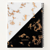 白黒大理石 ノートブック (裏面)