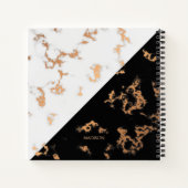 白黒大理石 ノートブック (裏面)