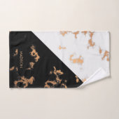 白黒大理石 バスタオルセット (ハンドタオル)