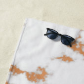 白黒大理石 ビーチタオル (インサイチュ)