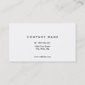 白黒大理石、フェイクな金ゴールドホイル 名刺 (裏面)