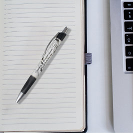 白黒大理石 ボールペン