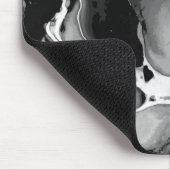 白黒大理石 マウスパッド (コーナー)