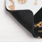 白黒大理石 マウスパッド (コーナー)