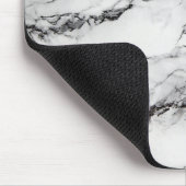 白黒大理石 マウスパッド (コーナー)