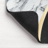 白黒大理石 マウスパッド (コーナー)