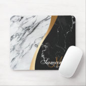白黒大理石 マウスパッド (マウス)
