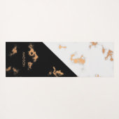 白黒大理石 ヨガマット (裏面(横))