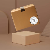 白黒大理石 ラウンドシール