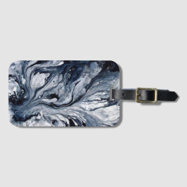 白黒大理石 ラゲッジタグ