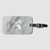 白黒大理石 ラゲッジタグ (正面横)