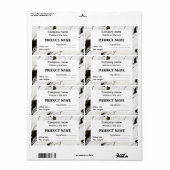 白黒大理石 ラベル (フルシート)