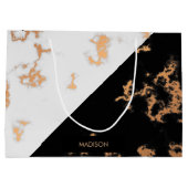 白黒大理石 ラージペーパーバッグ (裏面)