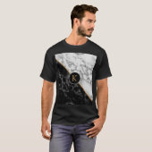 白黒大理石 – レター/年の追加 Tシャツ (正面フル)