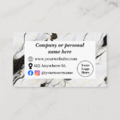 白黒大理石 ロイヤリティカード (裏面)