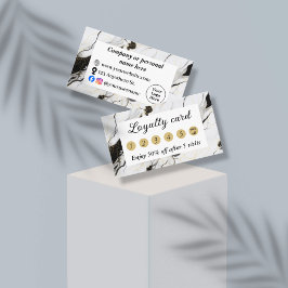 白黒大理石 ロイヤリティカード