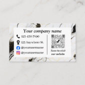 白黒大理石 割引カード (裏面)