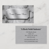 白黒大理石 名刺 (正面/裏面)