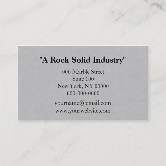 白黒大理石 名刺 (裏面)