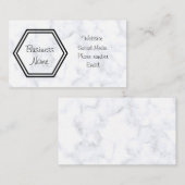 白黒大理石 名刺 (正面/裏面)