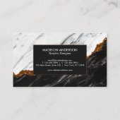 白黒大理石 名刺 (裏面)