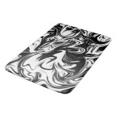 白黒大理石、大型記憶泡風呂マット バスマット (アングル)