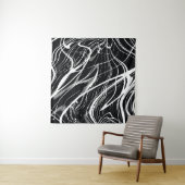 白黒大理石：抽象芸術ヴィンテージ タペストリー (インサイチュ)