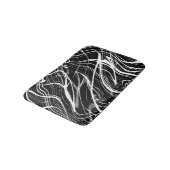 白黒大理石：抽象芸術ヴィンテージ バスマット (アングル)