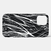 白黒大理石:抽象芸術ヴィンテージ Case-Mate iPhoneケース (裏面 (横))