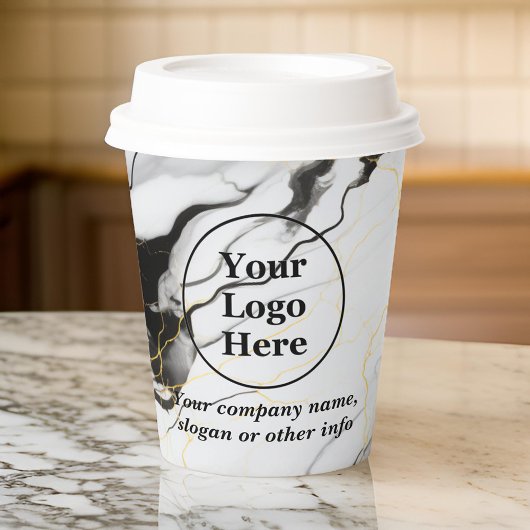 白黒大理石 紙コップ