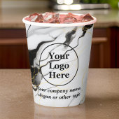 白黒大理石 紙コップ