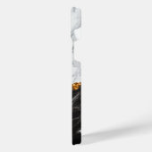 白黒大理石 iPhoneケース (左側面)