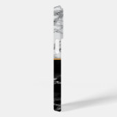 白黒大理石iPhoneケースパーソナライズされたレター Case-Mate iPhoneケース (裏面 / 右)