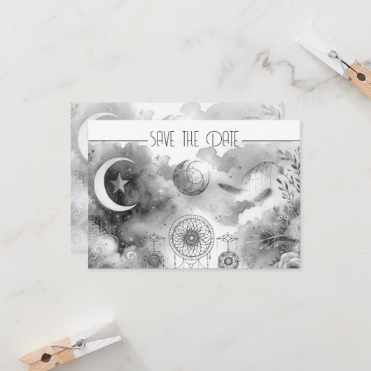 白黒天月ドリームキャッチャー (正面/裏面インサイチュ)